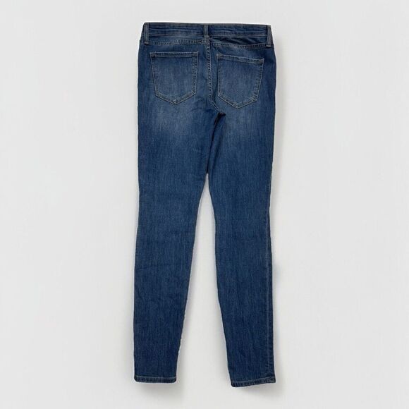 Gap Outlet Legging Jeans Womens 6/28 Patch Distressing Blue Measures 30 x 29.5 - Picture 2 of 12